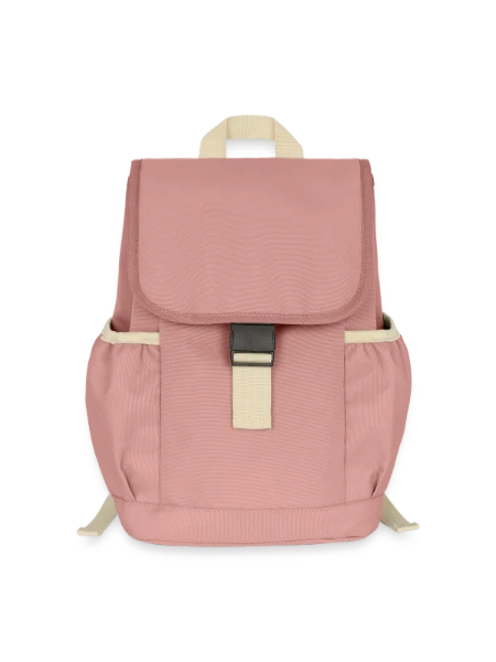 Kinder Recycelter Rucksack - Altrosa - Vorne