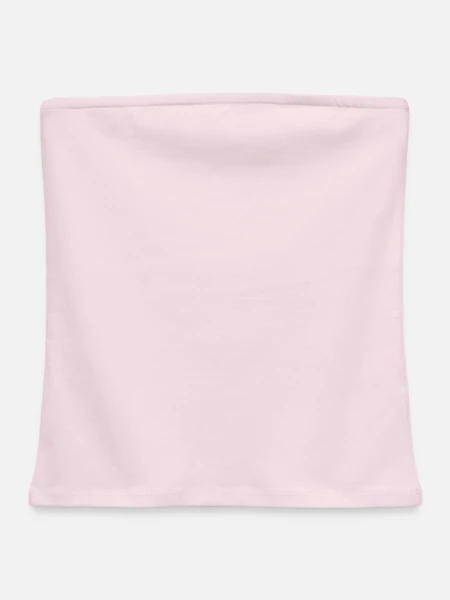 Frauen Organic Bandeau Top - Puderrosa - Vorne