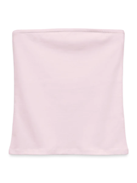Frauen Organic Bandeau Top - Puderrosa - Vorne