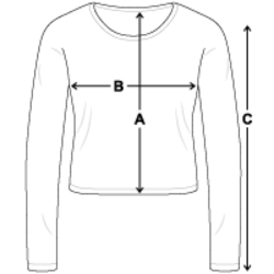 Slim Fit ekologisk långärmad T-shirt dam detail