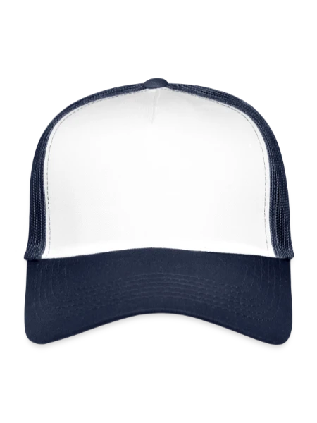 Kinder Trucker-Cap - Weiß/Navy - Vorne