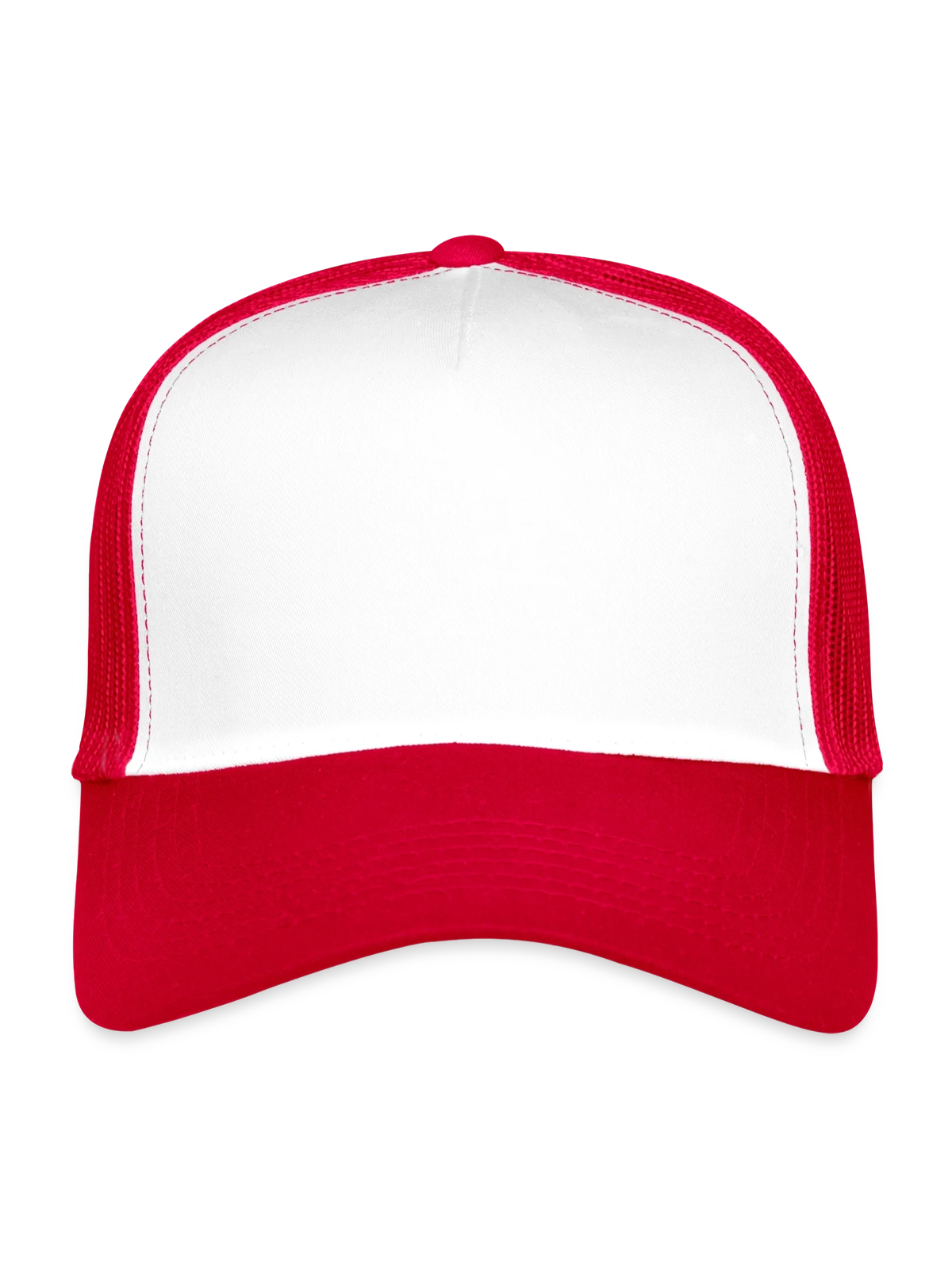 Kids’ Trucker Cap - white/red - Front