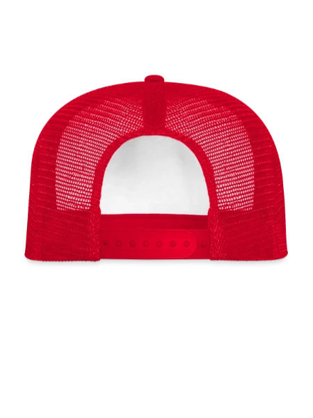 Kids’ Trucker Cap - white/red - Back
