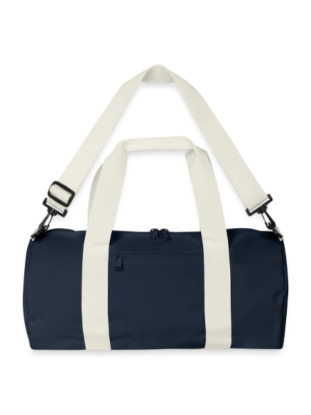 Recycelte Duffel Bag - Marineblau/Offwhite - Vorne