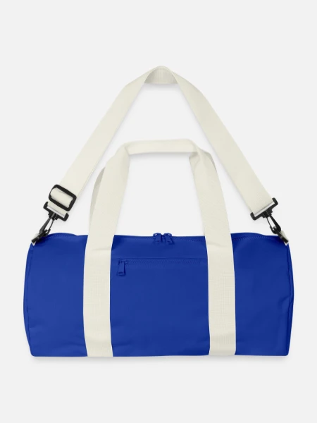 Recycled Duffel Bag - bright royal/off white - Front