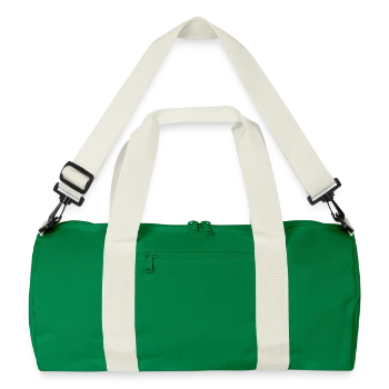 Recycled Duffel Bag - kelly green/off white - Front