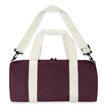 Recycled Duffel Bag - burgundy/off white - Back