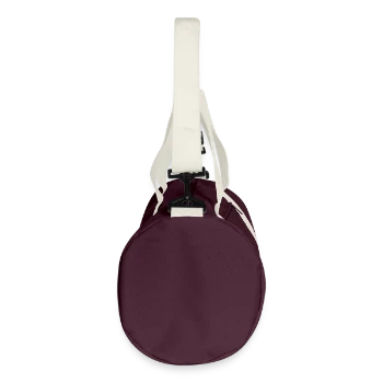 Recycled Duffel Bag - burgundy/off white - Right