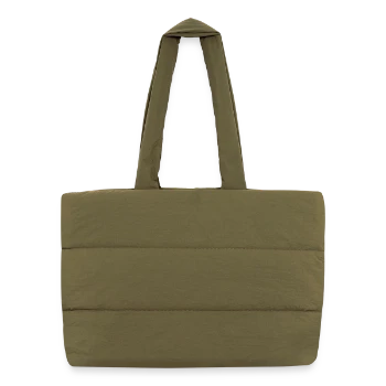 Sac shopping matelassé - safari green - Dos