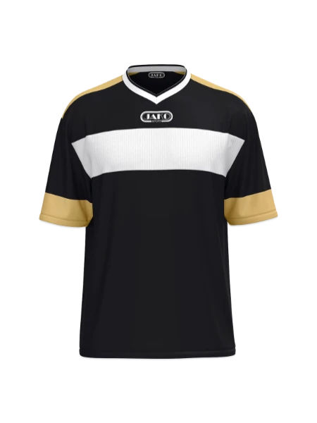 JAKO Trikot Club 92 - schwarz/weiß/gold - Vorne