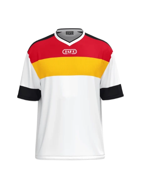 JAKO Jersey Club 92 - white/yellow/red/black - Front