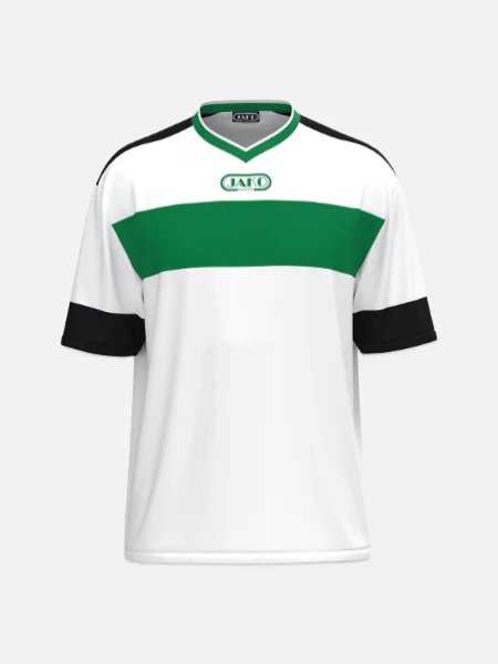 JAKO Jersey Club 92 - white/sport green/black - Front