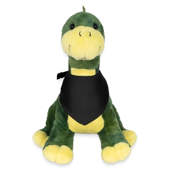 Plüschtier Dino Tino 19 cm mit Bandana - Schwarz