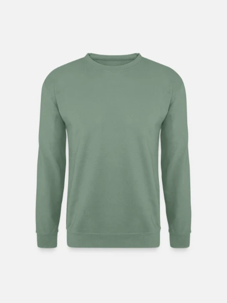 Unisex Pullover - Graugrün - Vorne