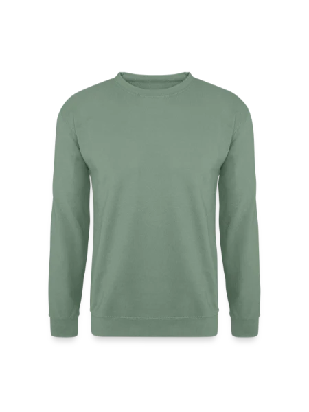 Unisex Pullover - Graugrün - Vorne
