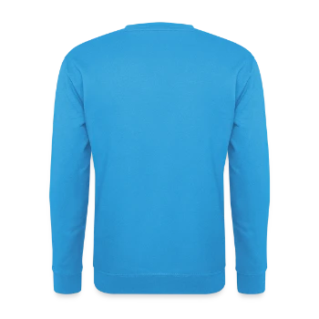 Unisex Pullover - Meeresblau - Hinten - Michal (187cm)