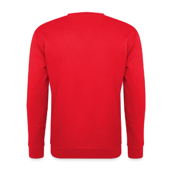Unisex Sweatshirt - red - Back - Michal (187cm)