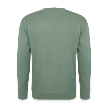 Unisex Pullover - Graugrün - Hinten