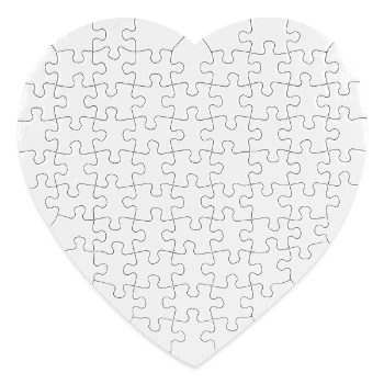 Herz-Puzzle 19 x 19 cm