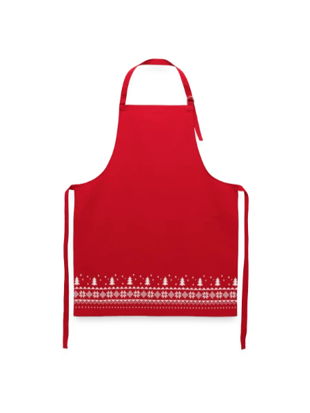 Weihnachts-Schürze - Rot - Vorne
