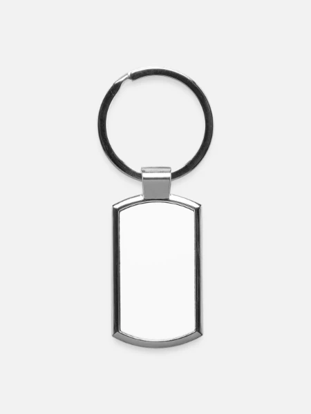 Aluminium-Schlüsselanhänger - Lightsilver - Vorne