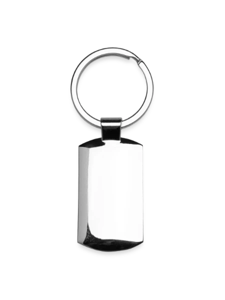 Aluminium-Schlüsselanhänger - Lightsilver - Hinten