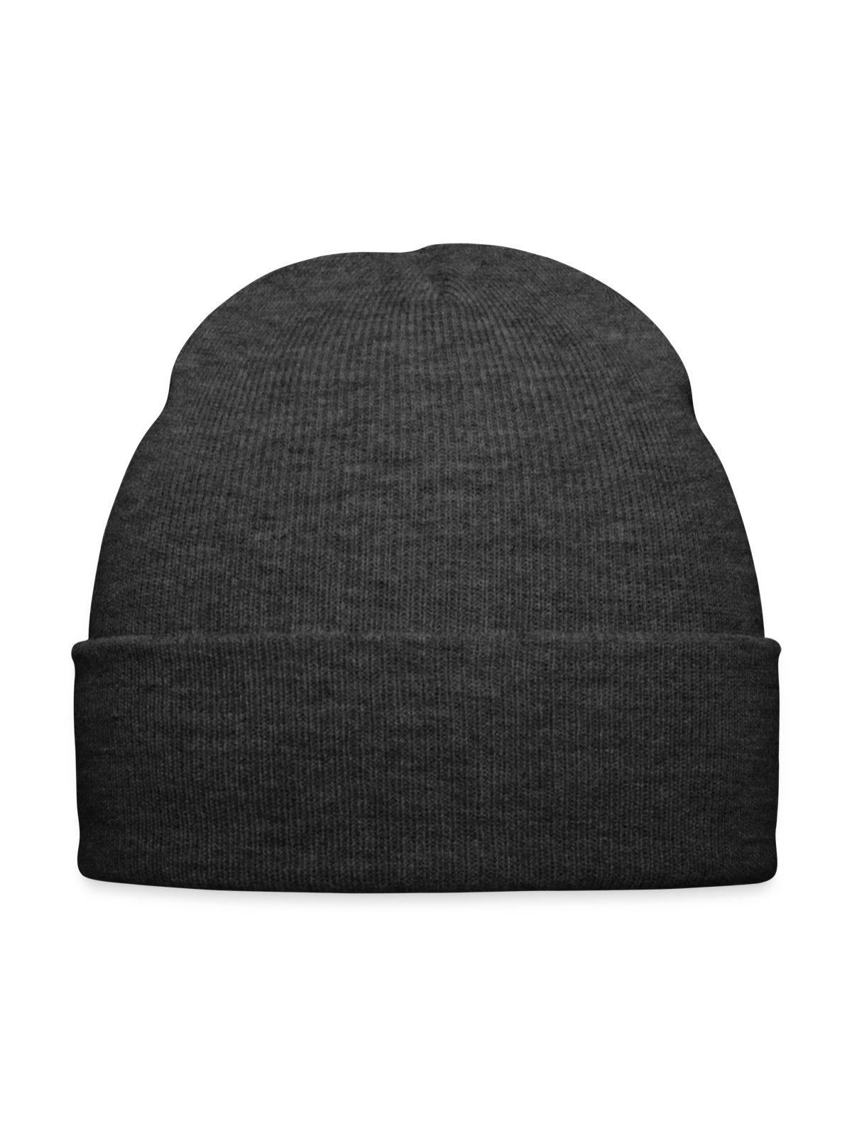 Embroidered Winter Hat - asphalt - Front