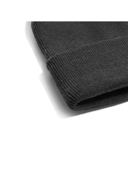 Embroidered Winter Hat - asphalt - Front