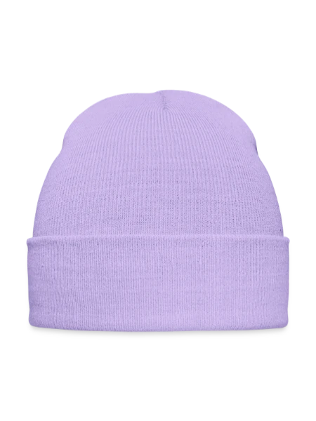 Bonnet d'hiver personnalisable en broderie - lavande - Devant