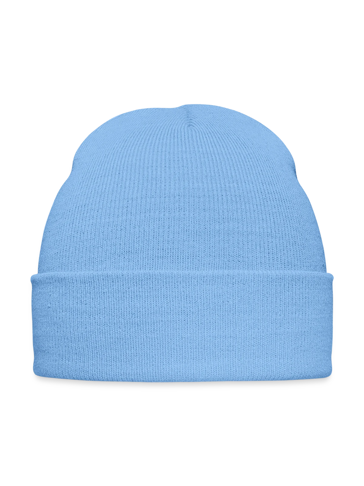 Embroidered Winter Hat - sky blue - Front