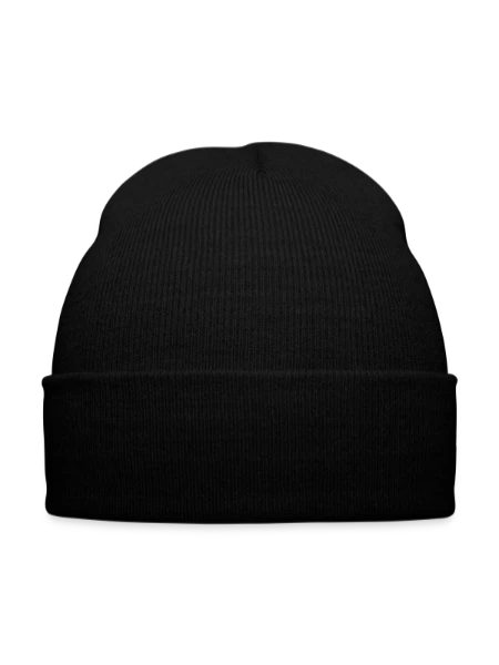 Bonnet d'hiver personnalisable en broderie - noir - Devant