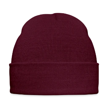 Embroidered Winter Hat - burgundy - Front - Liam (192cm)