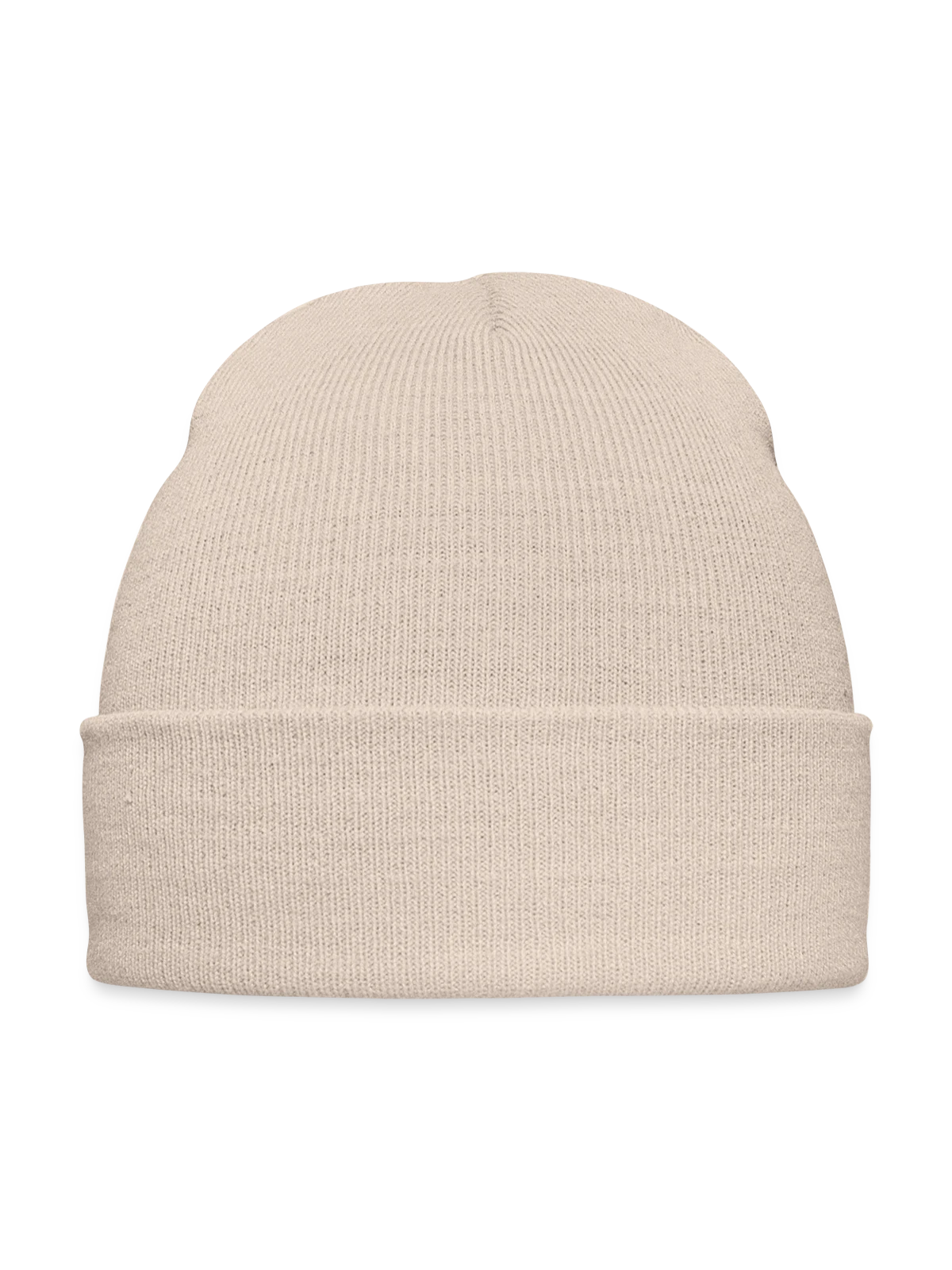 Embroidered Winter Hat - beige - Front