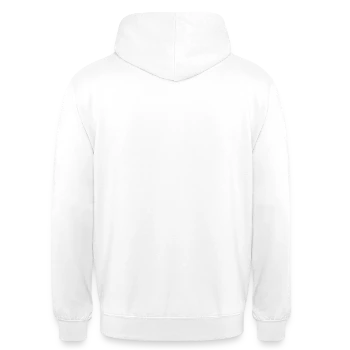 Unisex Aktions-Hoodie - Weiß - Hinten - AI Model Male 185 dark (185cm)