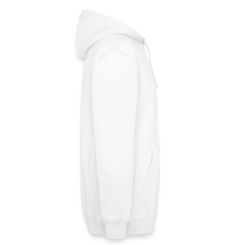 Unisex Aktions-Hoodie - Weiß - Rechts - AI Model Male 178 dark (178cm)
