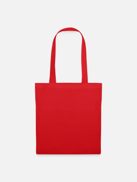 Sac en tissu - rouge - Devant