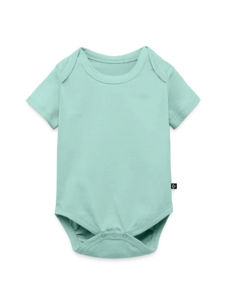 Body à manches courtes Premium Bébé - menthe  - Devant