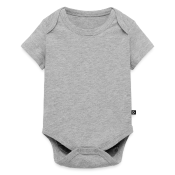 Baby Premium short-sleeve bodysuit - heather grey - Front
