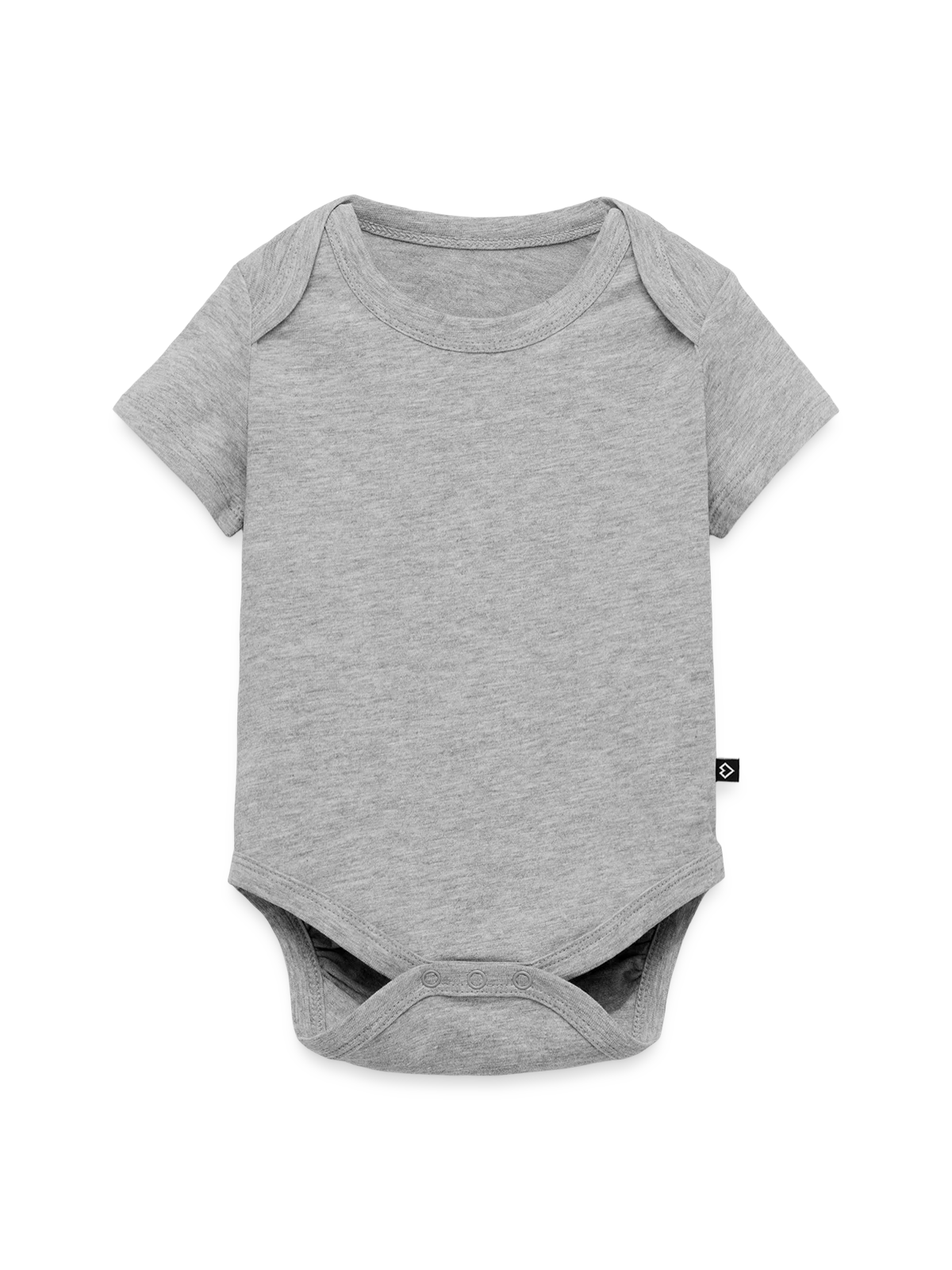 Baby Premium short-sleeve bodysuit - heather grey - Front