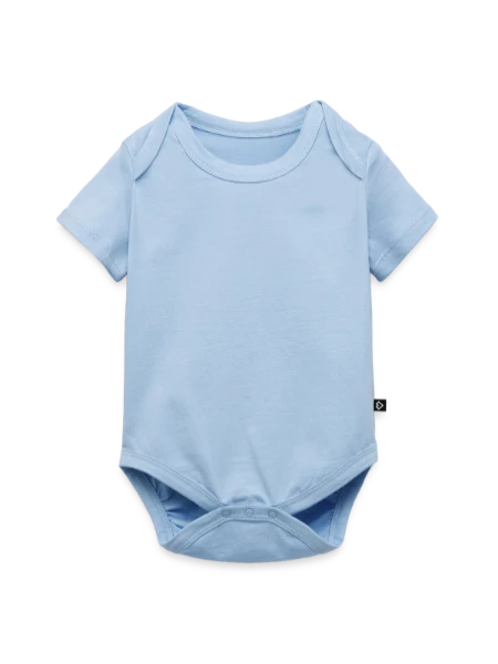 Baby Premium short-sleeve bodysuit - light blue - Front