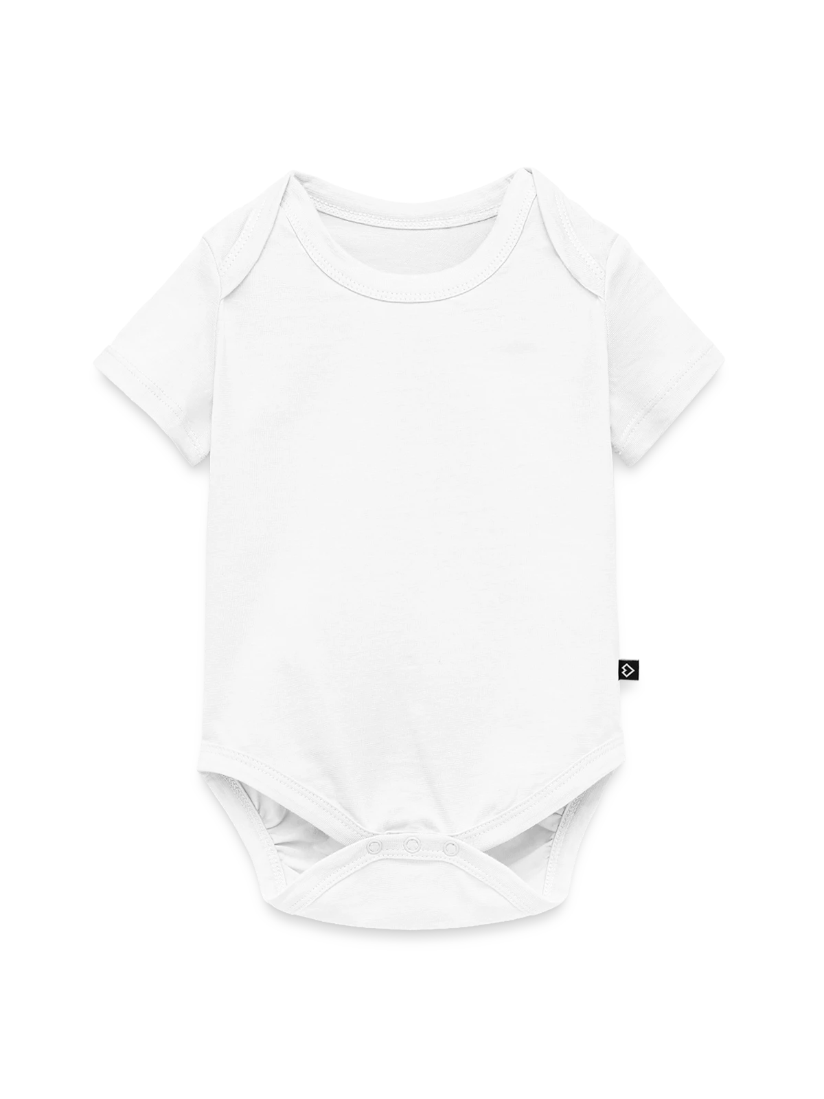 Premium babyrompertje met korte mouwen  - wit - Voor