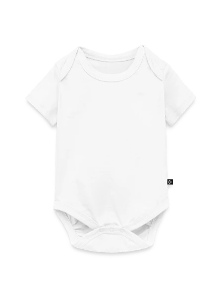Baby Premium Kurzarmbody - Weiß - Vorne