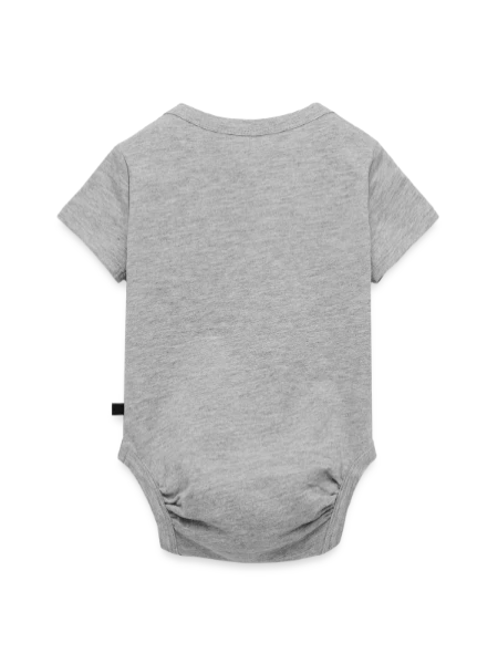 Baby Premium short-sleeve bodysuit - heather grey - Back