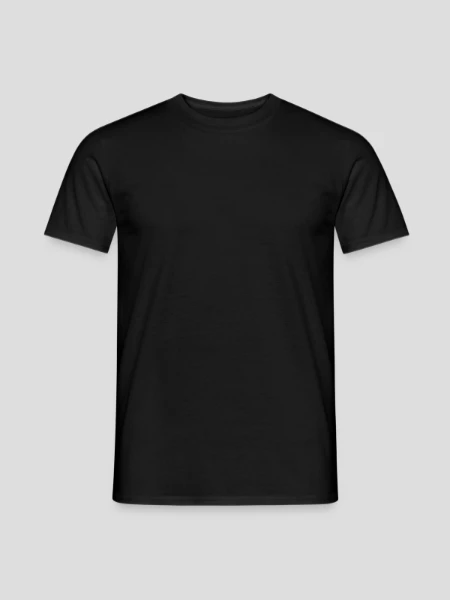 Männer T-Shirt - Schwarz - Vorne