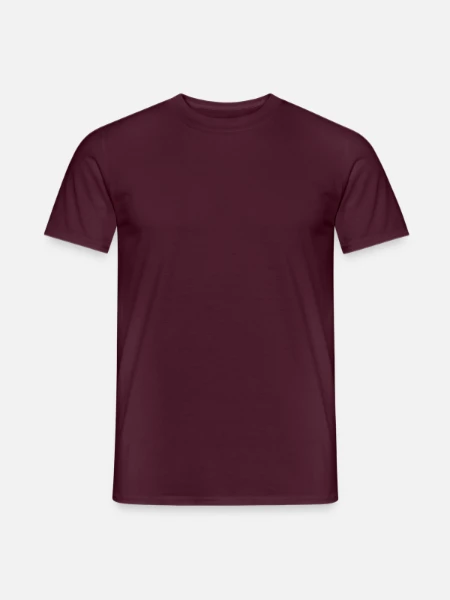 T-shirt homme - rouge brique - Devant