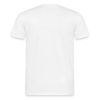 T-shirt homme - blanc - Dos - AI Model Male 178 dark (178cm)