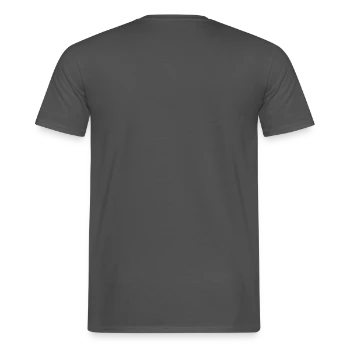 Men's T-Shirt - charcoal grey - Back - AI Model Male 178 light (178cm)