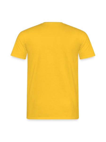 Men's T-Shirt - yellow - Back