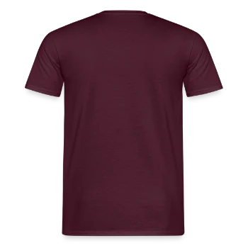 T-shirt homme - rouge brique - Dos - AI Model Male 178 light (178cm)