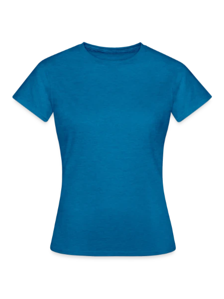 Women's T-Shirt - antique blue sapphire heather - Front